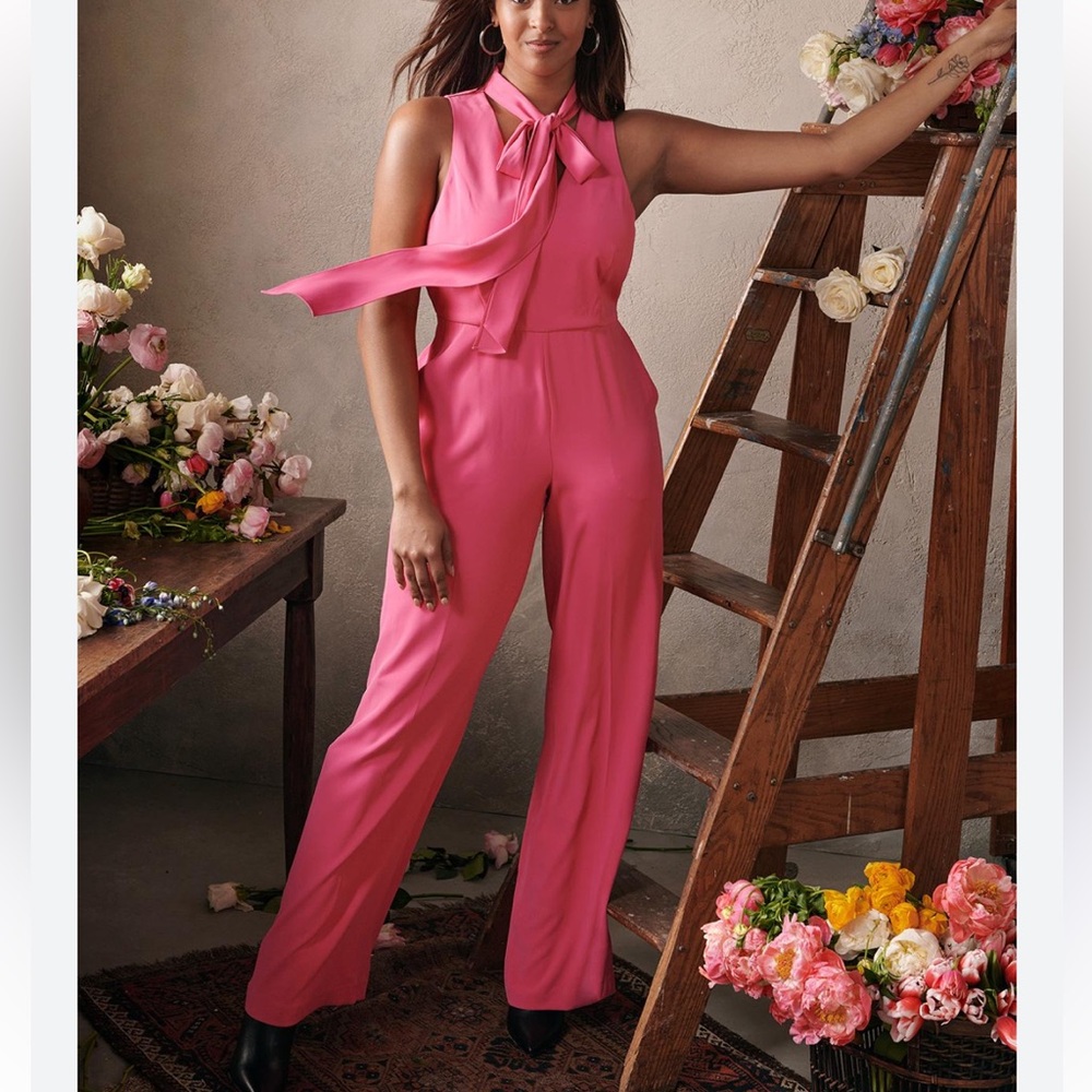 Prabal Gurung for JCPenney Vibrant Pink Sleeveless Jumpsuit NWT